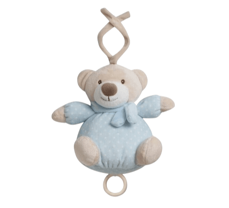 INTERBABY Βρεφικό Κρεμαστό Μουσικό Παιχνίδι Bear Blue