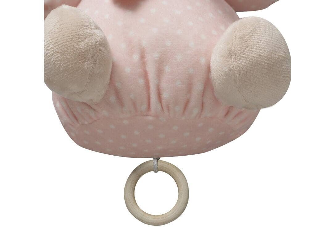 INTERBABY Βρεφικό Κρεμαστό Μουσικό Παιχνίδι Bear Pink