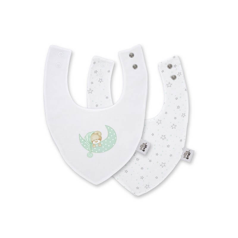 INTERBABY Σετ Βρεφικές Αδιάβροχες Σαλιάρες Μπαντάνα Bamboo Sleep Green (0+ μηνών)