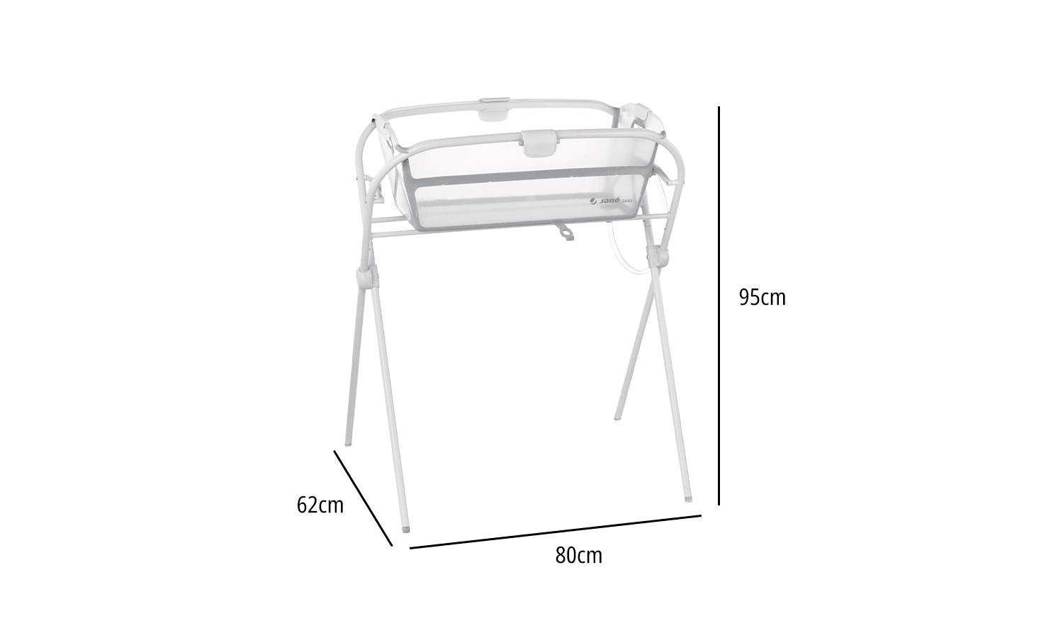 JANE Πτυσσόμενο Μπανάκι Μωρού Oasis Blue