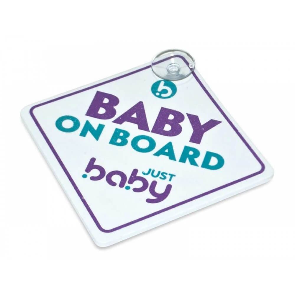 JUST BABY Baby On Board Σήμα Αυτοκινήτου Με Βεντούζα