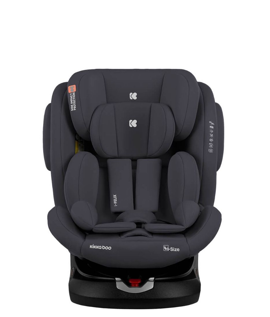 KIKKA BOO Κάθισμα Αυτοκινήτου Isofix i-Size i-Felix Dark Grey (40-150cm)