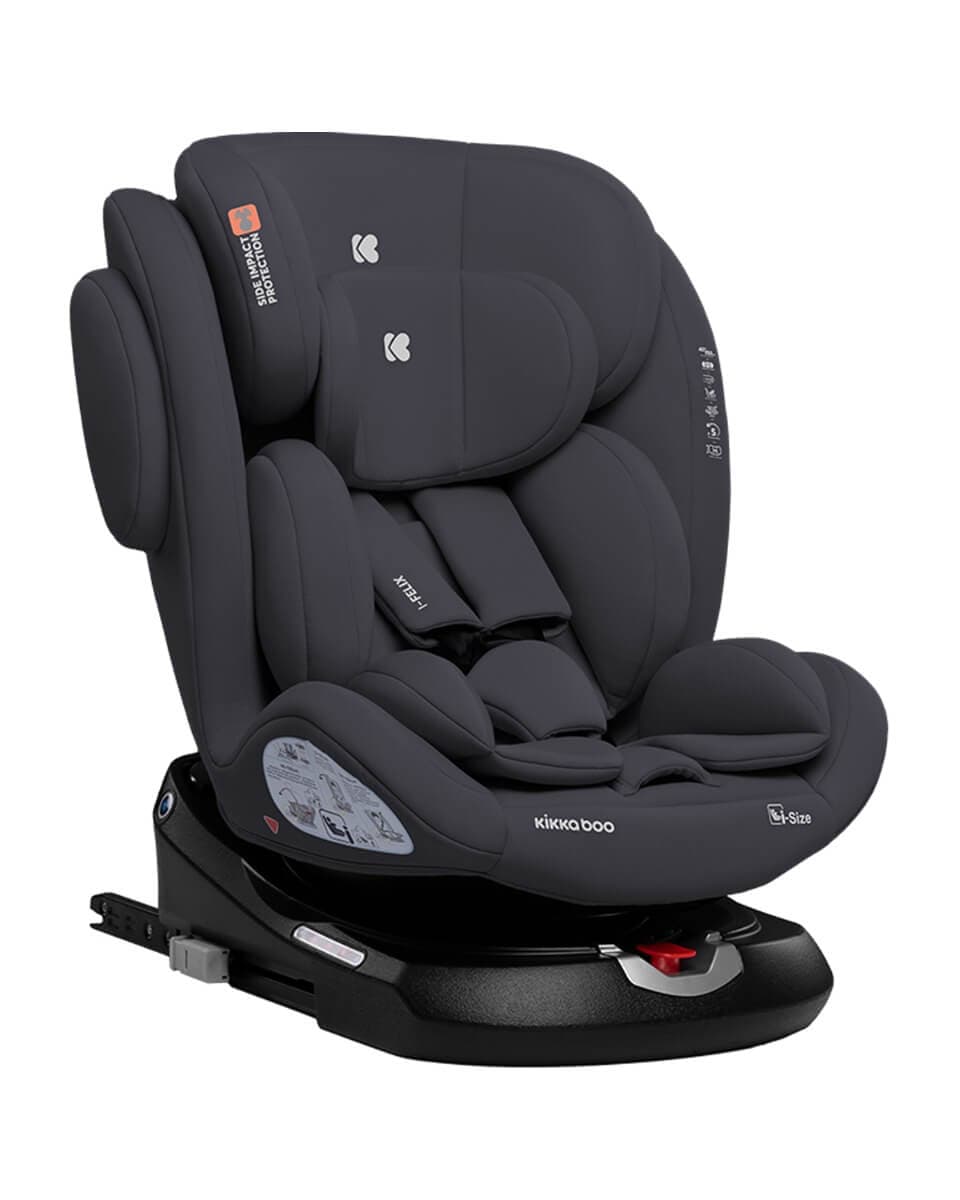 KIKKA BOO Κάθισμα Αυτοκινήτου Isofix i-Size i-Felix Dark Grey (40-150cm)