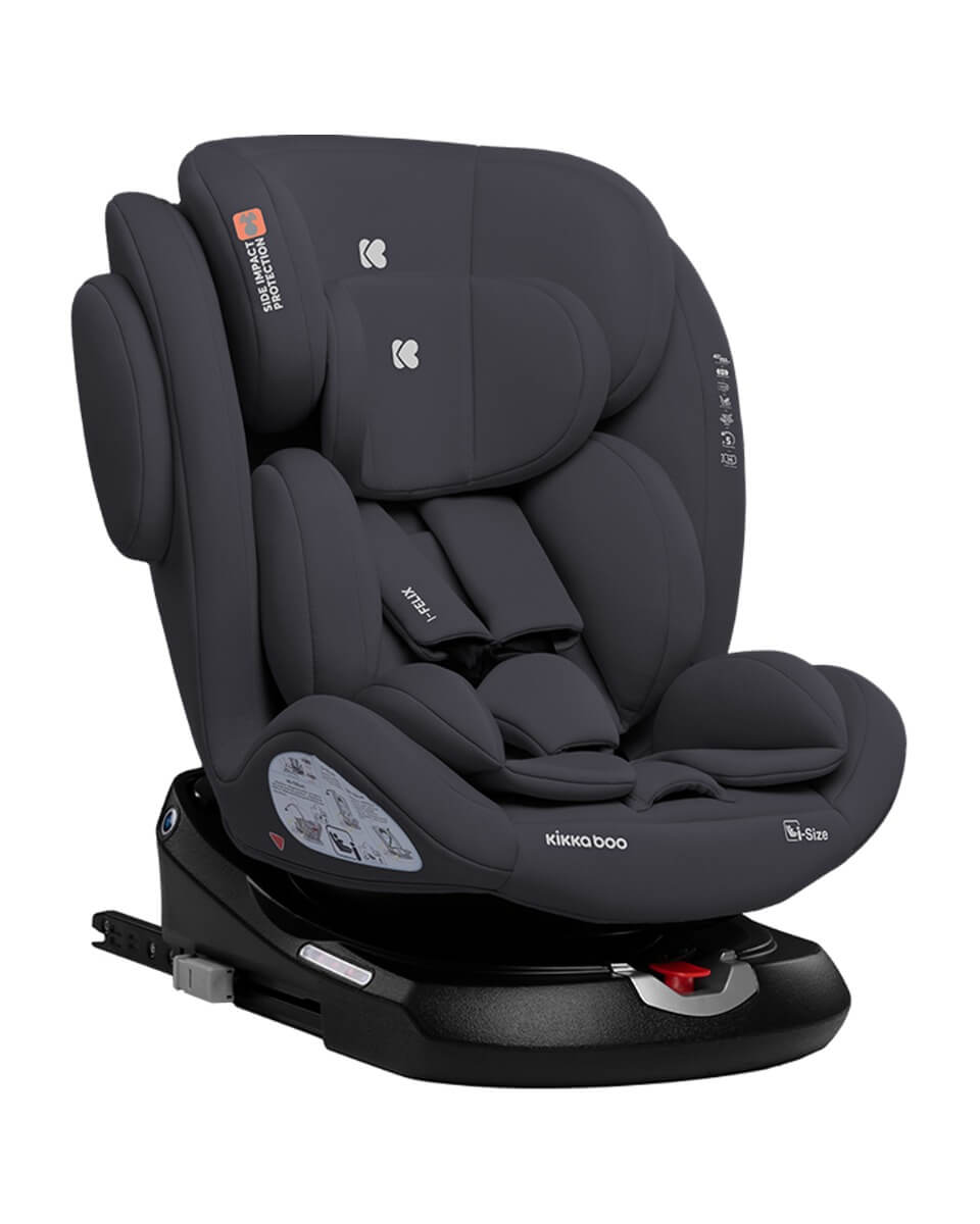 KIKKA BOO Κάθισμα Αυτοκινήτου Isofix i-Size i-Felix Dark Grey (40-150cm)