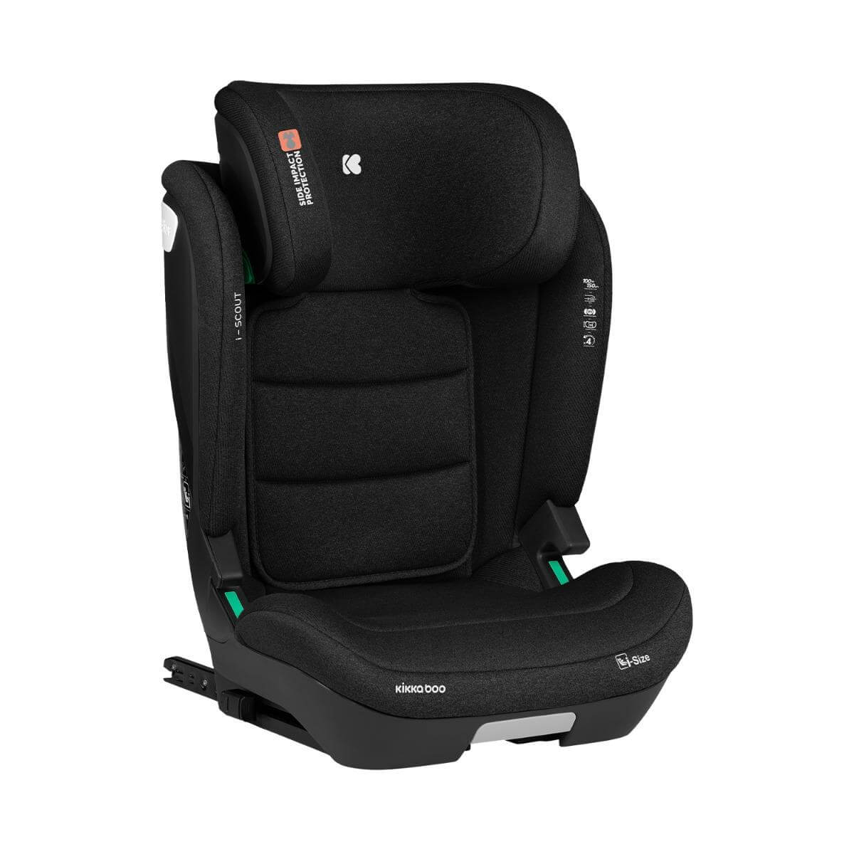 KIKKA BOO Κάθισμα Αυτοκινήτου Isofix i-Size i-Scout Black (100-150cm)