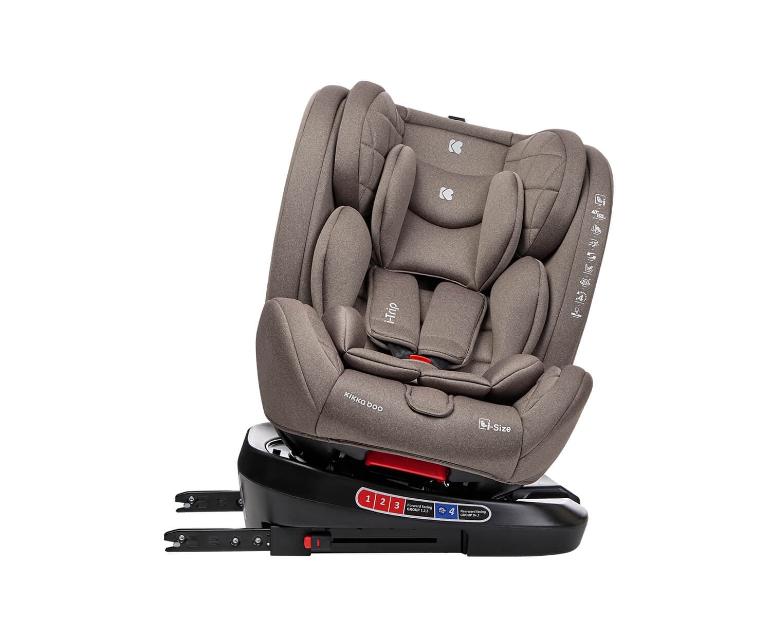 KIKKA BOO Κάθισμα Αυτοκινήτου Isofix i-Size i-Trip Beige (40-150cm)