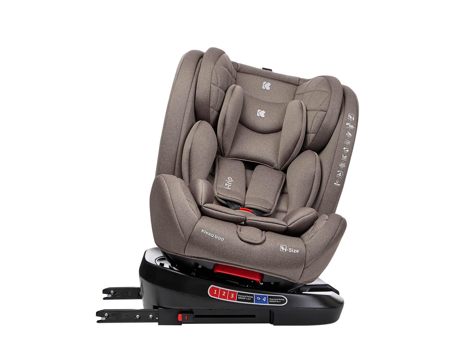 KIKKA BOO Κάθισμα Αυτοκινήτου Isofix i-Size i-Trip Beige (40-150cm)