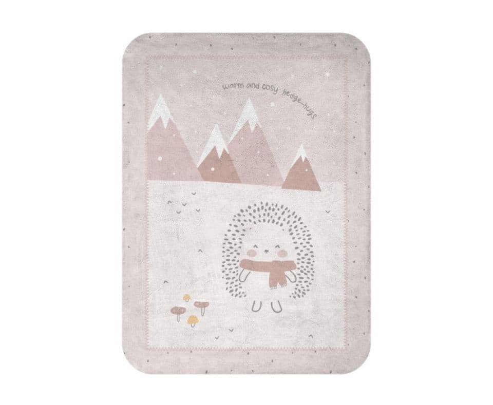KIKKA BOO Βελουτέ Κουβέρτα Κούνιας Hedge Hugs (110×140cm)