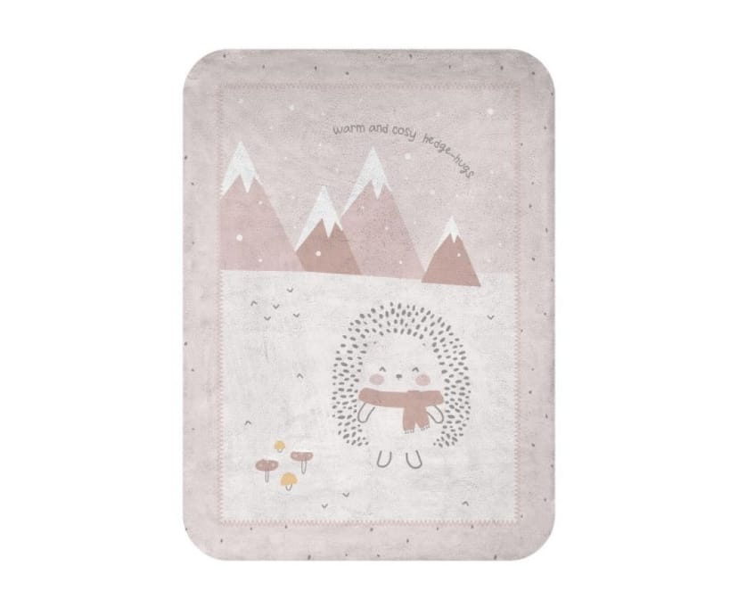 KIKKA BOO Βελουτέ Κουβέρτα Κούνιας Hedge Hugs (110×140cm)