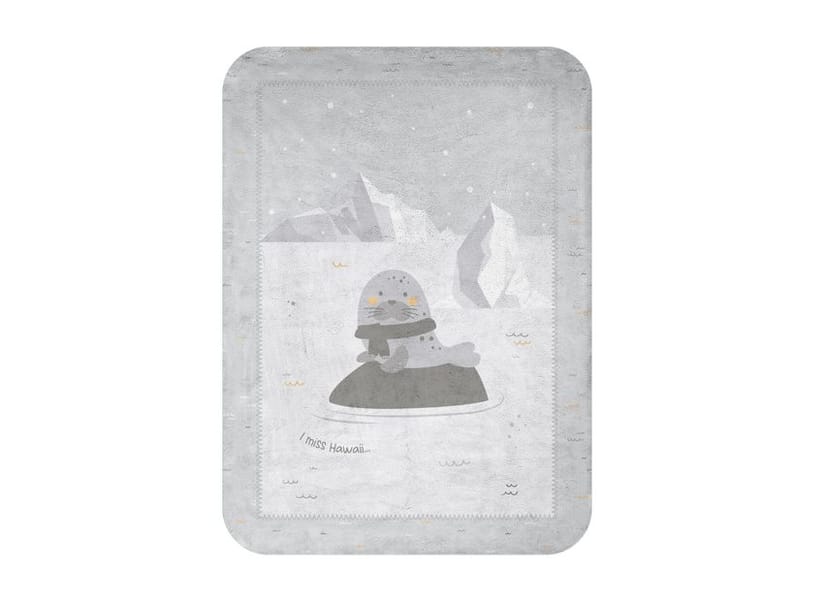 KIKKA BOO Βελουτέ Κουβέρτα Κούνιας Seally Me (110×140cm)