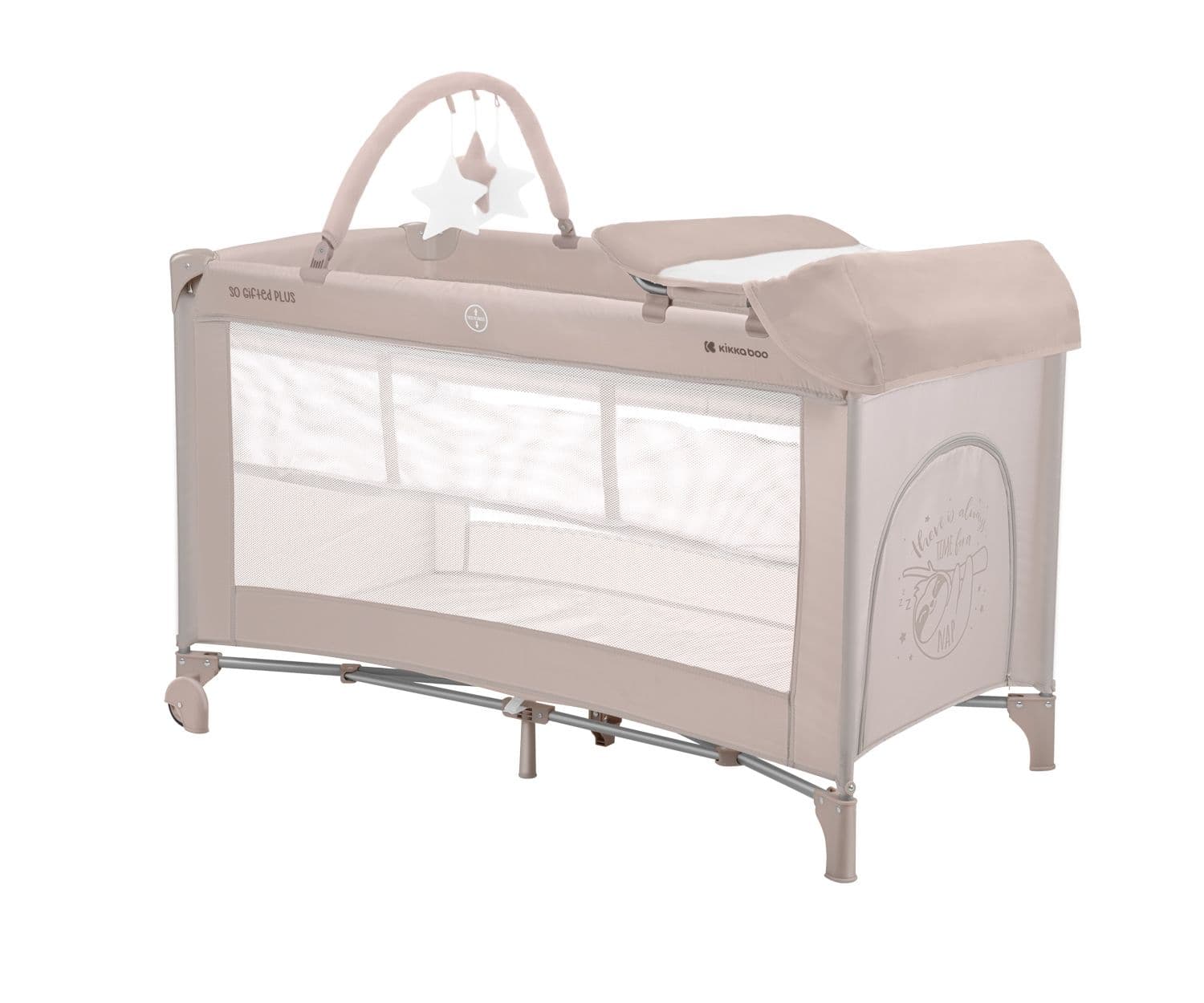 KIKKA BOO Παρκοκρέβατο 2 Επιπέδων Mε Αλλαξιέρα So Gifted Plus Beige