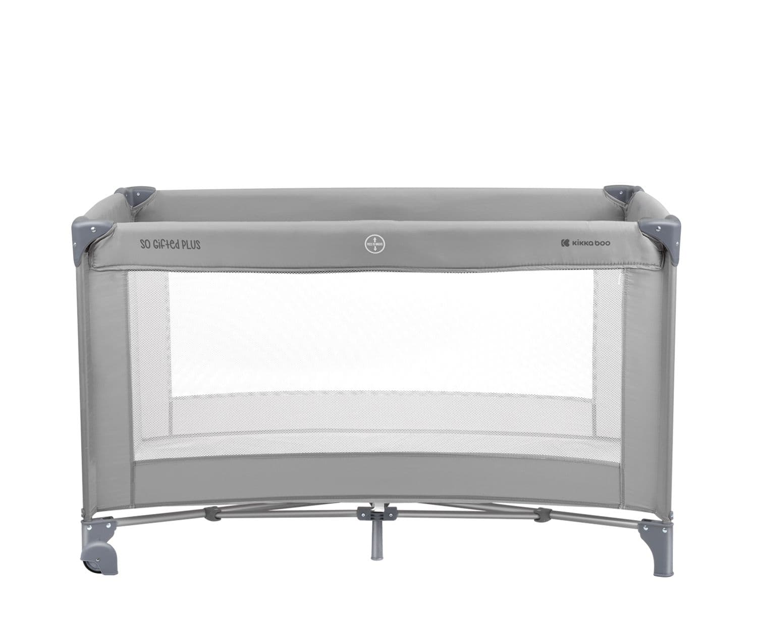 KIKKA BOO Παρκοκρέβατο 2 Επιπέδων Mε Αλλαξιέρα So Gifted Plus Grey