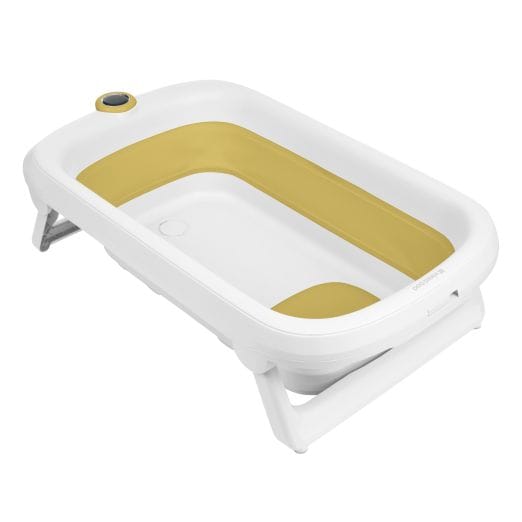 KIKKA BOO Πτυσσόμενη Μπανιέρα Μωρού Με Θερμόμετρο Rio Yellow
