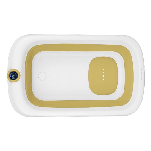 KIKKA BOO Πτυσσόμενη Μπανιέρα Μωρού Με Θερμόμετρο Rio Yellow