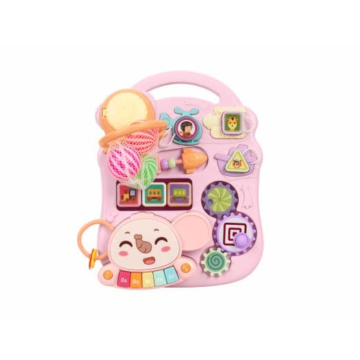 KIKKA BOO Στράτα Περπατούρα Με Τραπεζάκι Δραστηριοτήτων Play & Grow 3in1 Pink (12+ μηνών)