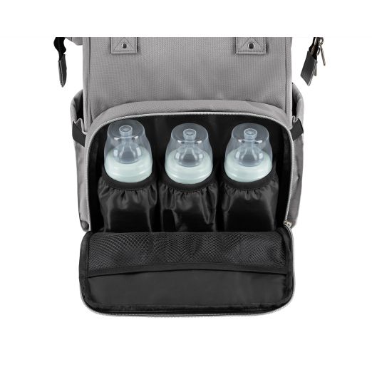 KIKKA BOO Τσάντα Αλλαξιέρα Πλάτης Siena Light Grey 2025