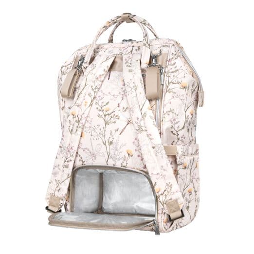 KIKKA BOO Τσάντα Αλλαξιέρα Πλάτης Siena Luxe Secret Garden Beige 2025