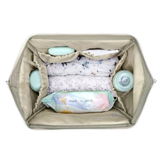 KIKKA BOO Τσάντα Αλλαξιέρα Πλάτης Siena Luxe Secret Garden Beige 2025