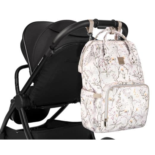 KIKKA BOO Τσάντα Αλλαξιέρα Πλάτης Siena Luxe Secret Garden Beige 2025