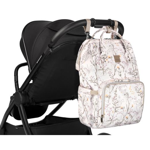 KIKKA BOO Τσάντα Αλλαξιέρα Πλάτης Siena Luxe Secret Garden Beige 2025