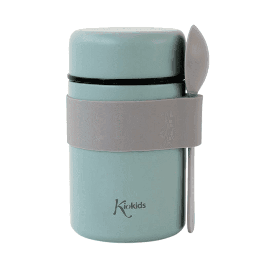 KIOKIDS Ανοξείδωτος Θερμός Φαγητού Με Κουτάλι Μέντα 500ml
