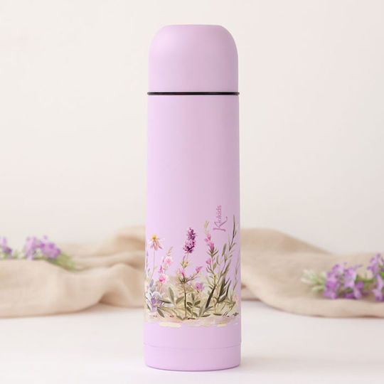 KIOKIDS Ανοξείδωτος Θερμός Υγρών Lavender Bunny 500ml
