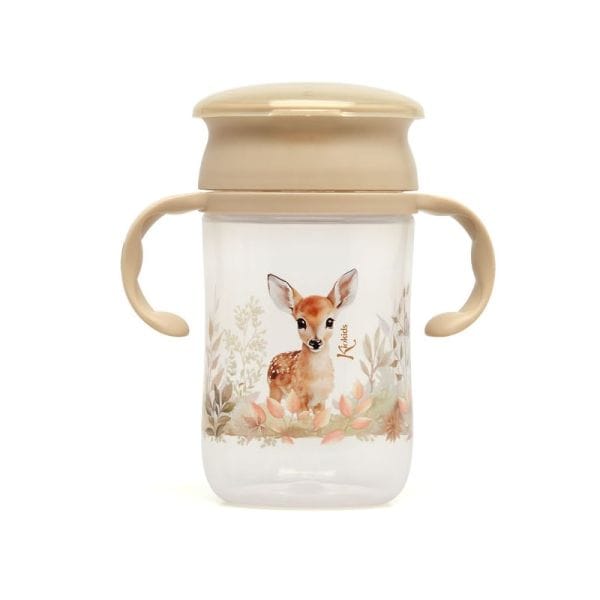 KIOKIDS Εκπαιδευτικό Ποτηράκι 360° Little Deer 330ml (6+ μηνών)