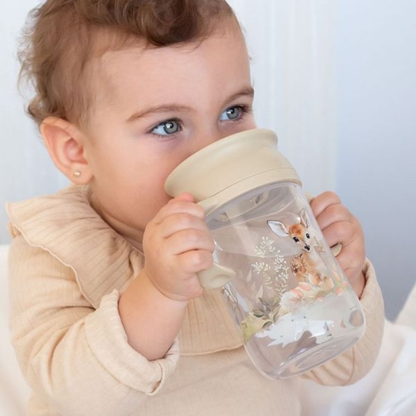 KIOKIDS Εκπαιδευτικό Ποτηράκι 360° Little Deer 330ml (6+ μηνών)