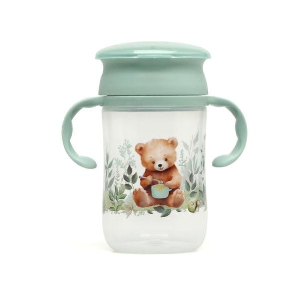 KIOKIDS Εκπαιδευτικό Ποτηράκι 360° Little Bear 330ml (6+ μηνών)