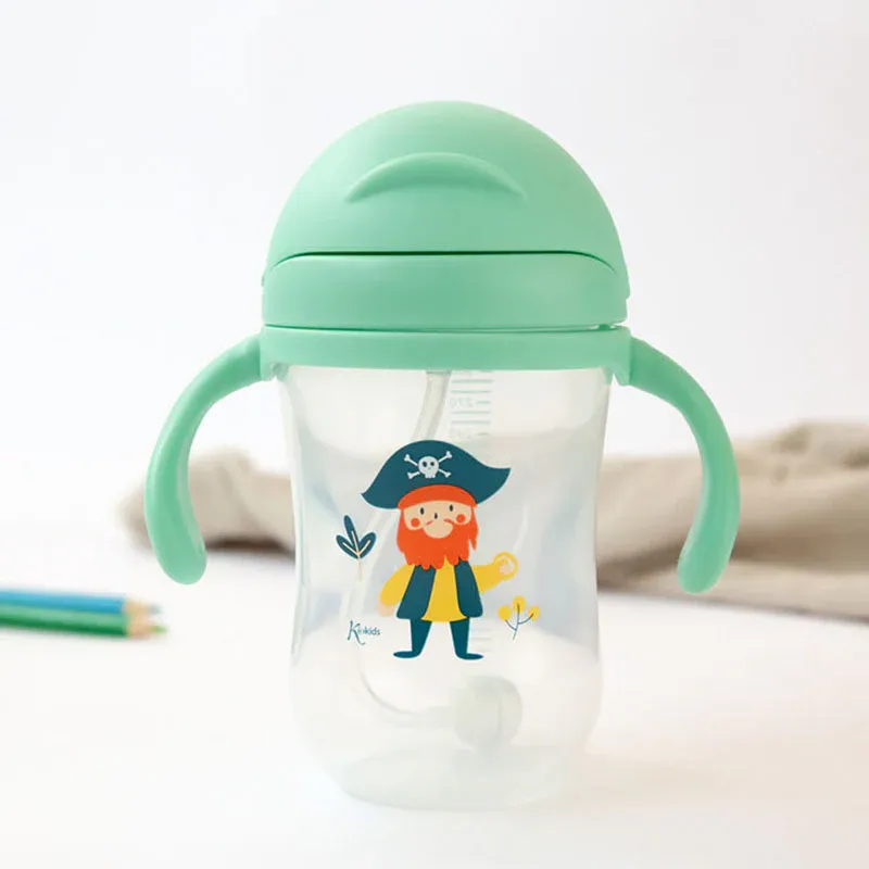 KIOKIDS Εκπαιδευτικό Ποτηράκι Με Καλαμάκι & Βαρίδι Pirate 300ml (6+ μηνών)