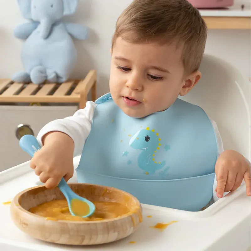 KIOKIDS Εκπαιδευτικό Κουταλάκι Για Μωρά Blue (6+ μηνών)