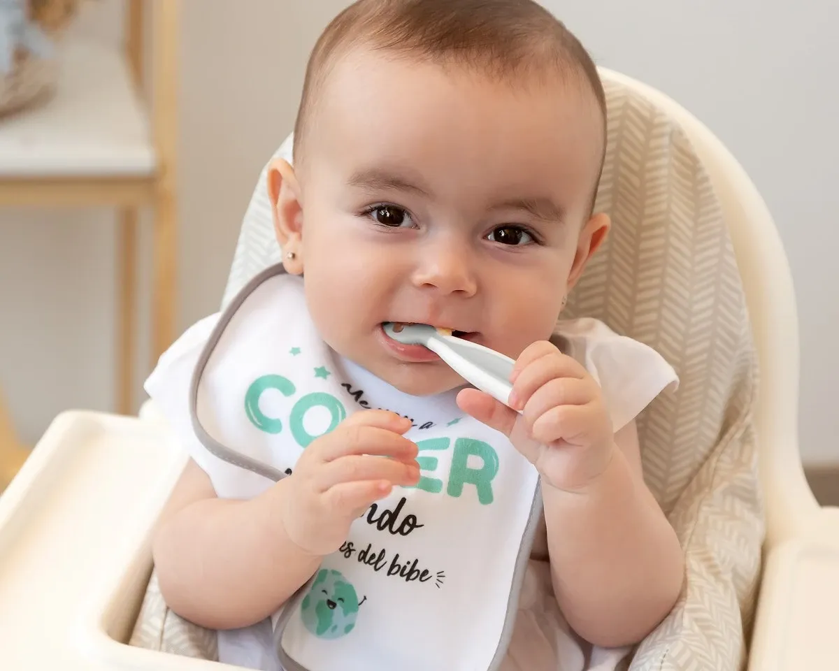 KIOKIDS Κουταλάκια Αυτοσίτισης Για Μωρά Γκρι (6+ μηνών)