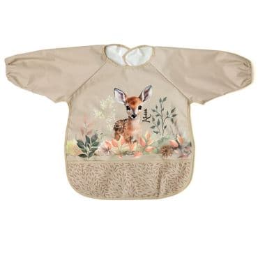 KIOKIDS Μακρυμάνικη Βρεφική Σαλιάρα Με Τσέπη My Deer (4+μηνών)