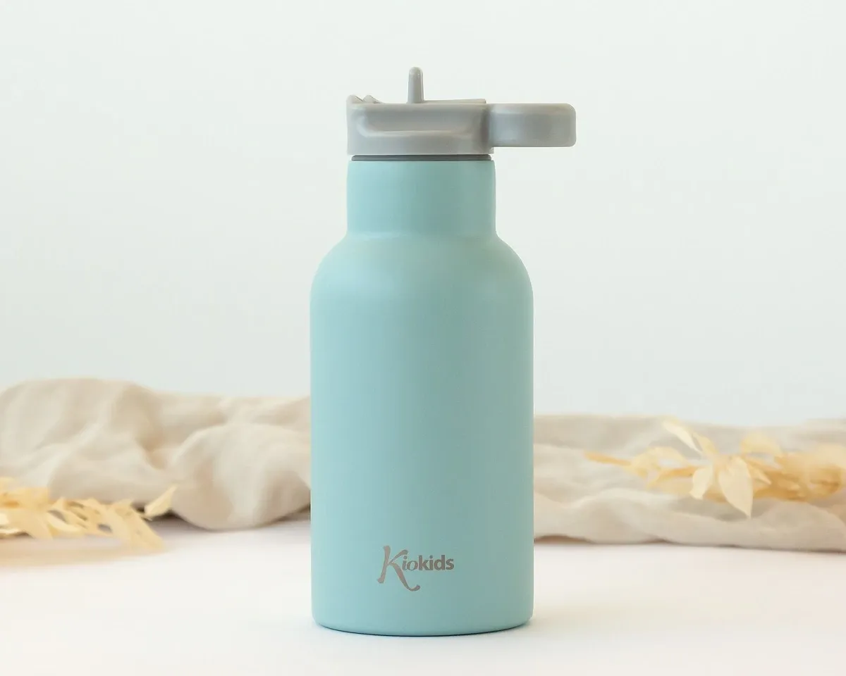 KIOKIDS Ανοξείδωτο Παγούρι Θερμός Με Καλαμάκι 350ml Mint (2+ ετών)