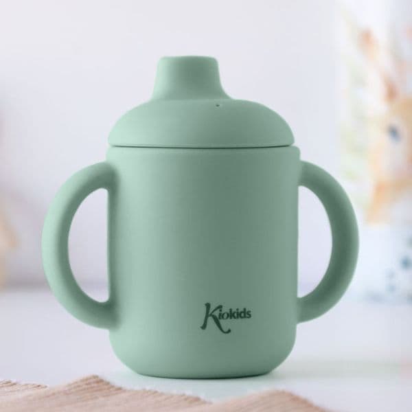KIOKIDS Ποτήρι Σιλικόνης Με Στόμιο Mint 120ml (4+ μηνών)