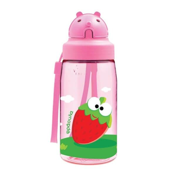 LAKEN Παιδικό Παγούρι Με Καλαμάκι Oby Μπανάνα/Φράουλα 450ml (12+ μηνών)