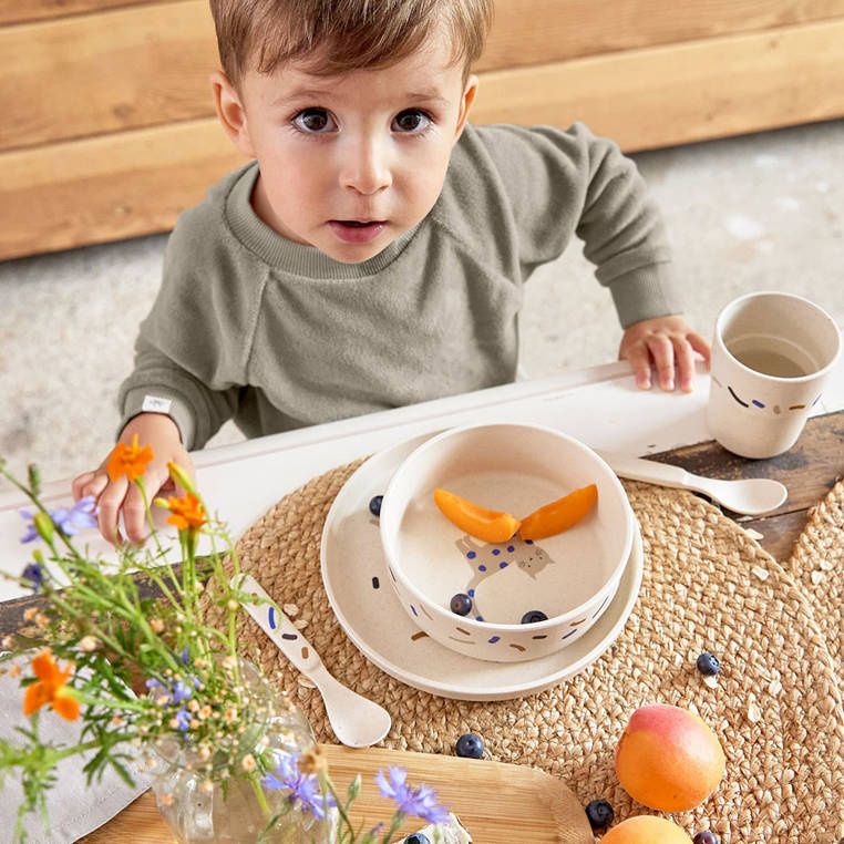 LAESSIG Παιδικό Σετ Φαγητού Little Mateys Royal Blue (12+ μηνών)