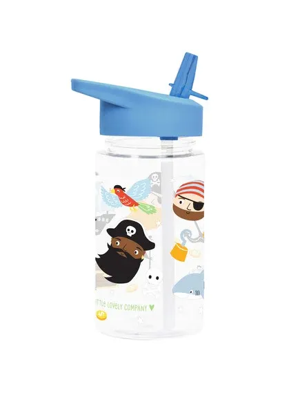 LITTLE LOVELY COMPANY Παιδικό Παγούρι Με Καλαμάκι Pirates 450ml (12+ μηνών)