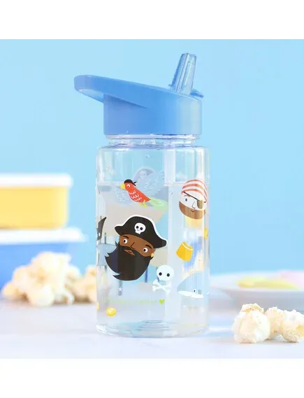 LITTLE LOVELY COMPANY Παιδικό Παγούρι Με Καλαμάκι Pirates 450ml (12+ μηνών)