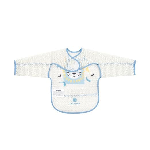 KIKKA BOO Μακρυμάνικη Βρεφική Σαλιάρα Με Τσέπη Arty Blue (4+μηνών)