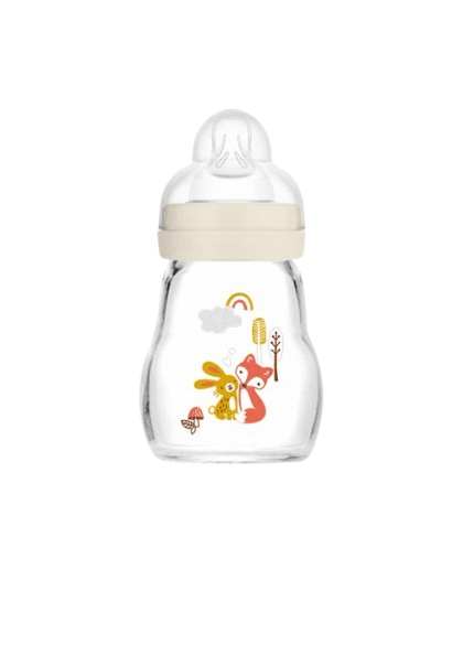 MAM Γυάλινο Μπιμπερό Feel Good Unisex 170ml (0+ μηνών)