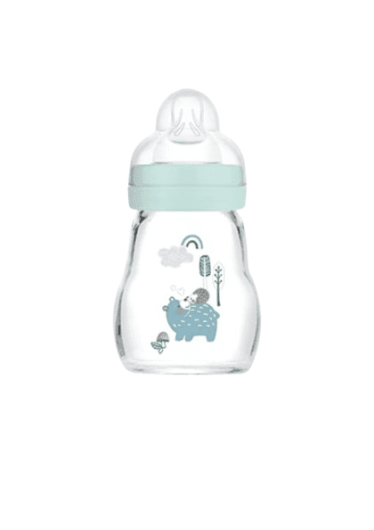 MAM Γυάλινο Μπιμπερό Feel Good Boy 170ml (0+ μηνών)