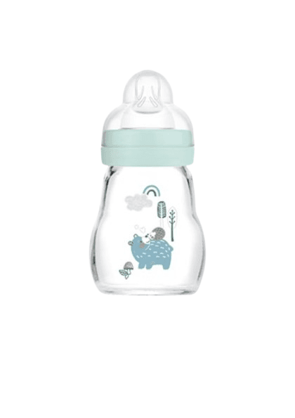 MAM Γυάλινο Μπιμπερό Feel Good Boy 170ml (0+ μηνών)