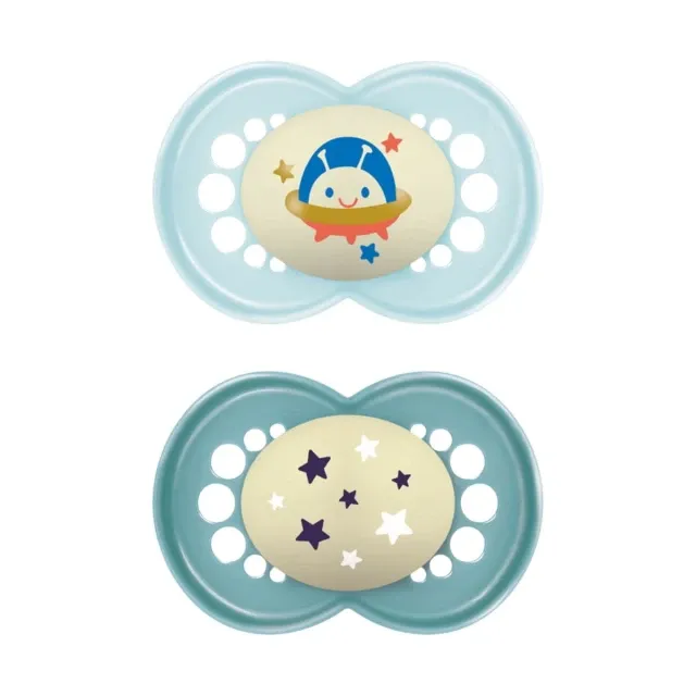 MAM Σετ Πιπίλες Σιλικόνης Original Night Boy (16+ μηνών)