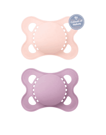 MAM Σετ Πιπίλες Σιλικόνης Colours Of Nature Girl (2-6 μηνών)