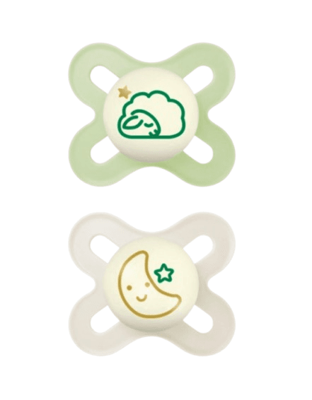 MAM Σετ Πιπίλες Σιλικόνης Start Night Unisex (0-2 μηνών)