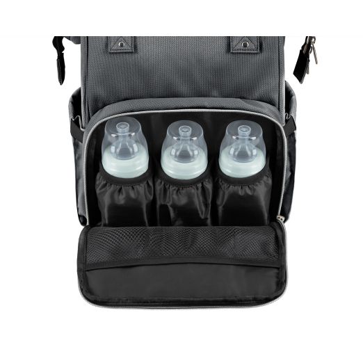 KIKKA BOO Τσάντα Αλλαξιέρα Πλάτης Siena Dark Grey 2025