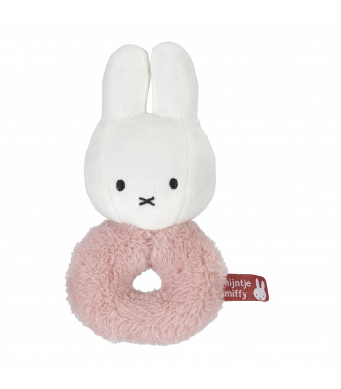 MIFFY Βρεφική Λούτρινη Κουδουνίστρα Fluffy Pink (0+ μηνών)