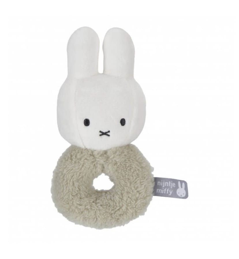 MIFFY Βρεφική Λούτρινη Κουδουνίστρα Fluffy Mint (0+ μηνών)