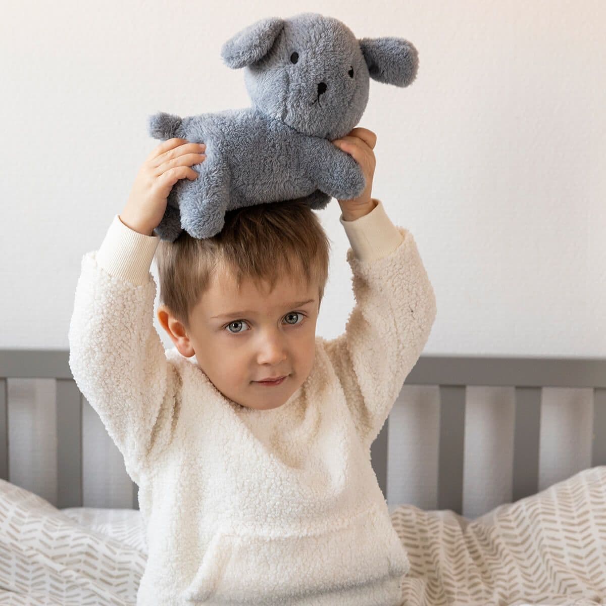 MIFFY Βρεφικό Λούτρινο Σκυλάκι Fluffy Blue